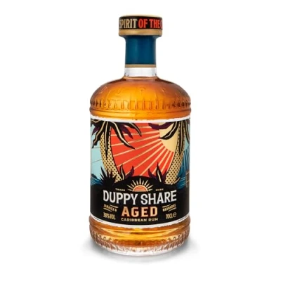 Image of The Duppy Share Aged Rum Caribbean 70cl (ABV 38%) Perfectly Balanced, Award Winning Fusion of Rums An Exquisite Blend for your Favourite Cocktail