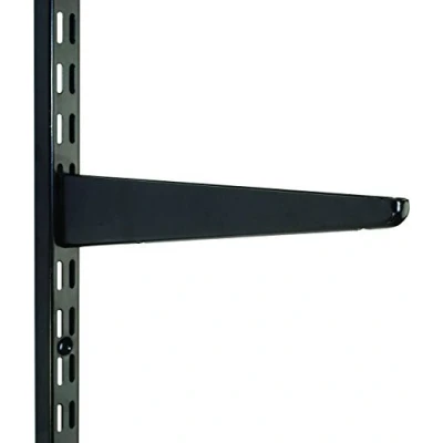 Image of 370mm Black Watson Twin Slot Shelving Bracket
