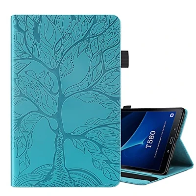 Image of ONETHEFUL Libro Case Cover for Samsung Galaxy Tab A / A6 10.1 Inch 2016 T580 T585 Tree of Life Protection with Stand Blue