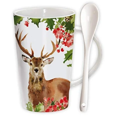 Image of Chocolatte Mugs Winter Berries Stag