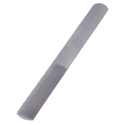 Image of Wood Rasp File, Akozon 4 in 1 Steel Flat File 8 inch/200mm Semi Circular Carpentry Woodworking Hand Tool Carving Coarse