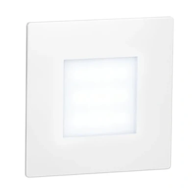 Image of ledscom.de LED Staircase Light/recessed Wall Light FEX for Indoor and Outdoor, Angular, 85 x 85mm, Cool White, Orientation Light, recessed Spotlight, Lighting, Decorative