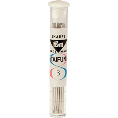Image of Prym 122203 Hand Sewing Needles Sharps No.1 Taifun .90x44 mm Tube of 20 Pieces