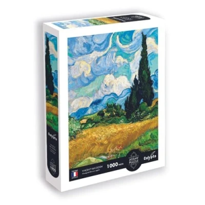 Image of Sentosphère Calypto Jigsaw Puzzle 1000 Piece Wheat Field with Cypresses Van Gogh