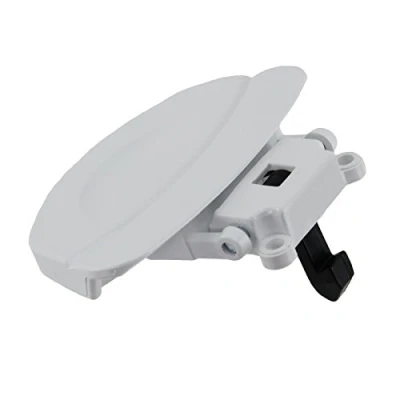 Image of SPARES2GO Plastic Door Handle Lever for Gorenje Washing Machines (White)