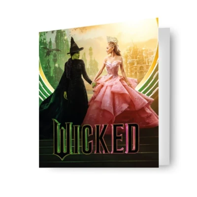 Image of Wicked Birthday Card Glinda and Elphaba Friend Blank inside