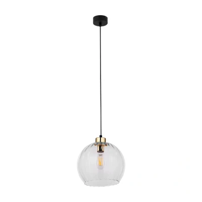 Image of TK Lighting Devi pendant light, transparent, 1 bulb, Ø 25cm