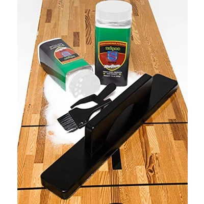 Image of YDDS Shuffleboard Sand with Brush Wax Set for Table + Mini Dustpan and