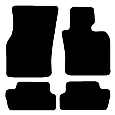Image of Carsio Carpet Car Mats For Mini 2014 Onwards 4 Piece Set Tailored Fit Floor Mat Complete Accessory Black Custom Fitted All Weather, Anti Slip Backing &amp; Trim