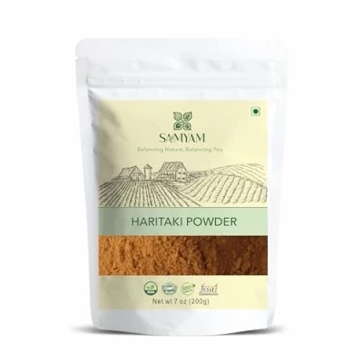 Image of SAMYAM Haritaki Powder 200g Pack Ayurvedic Supplement for Digestion Support