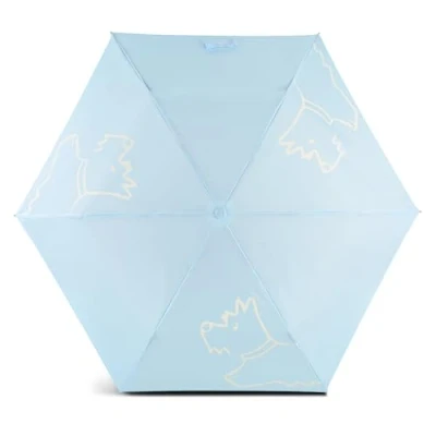 Image of RADLEY London Womens Icon Responsible Superlite Foldaway Telescopic Umbrella in Light Blue
