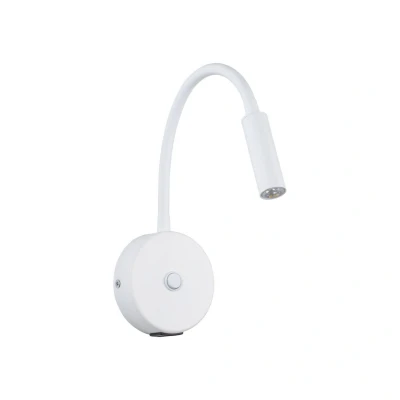 Image of Lagos USB Reading Wall Light White 1xG9