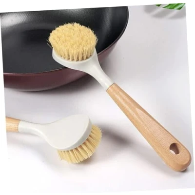 Image of Marco Paul Bamboo Washing Up Brush Sustainable Cleaning Products Reusable Kitchen Accessories Environmentally Friendly Heavy Duty 23cm