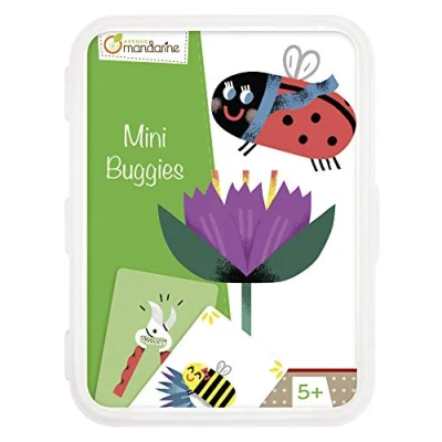 Image of Avenue Mandarine Ref CO105O Mini Buggies Card Game Gather the Insect Families Original &amp; Elegant Graphics, 3 to 5 Players, 20 Minute Playtime, Suitable for Ages 5+