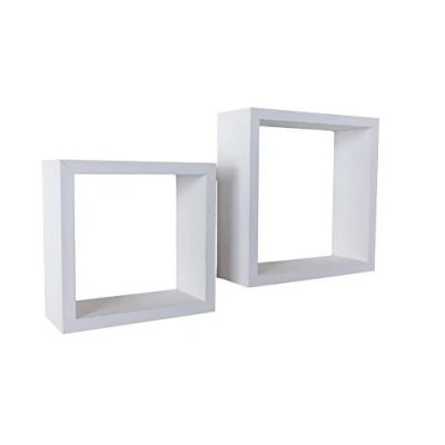 Image of Core Products, Hudson Set Of 2 Wall Cubes Matt White