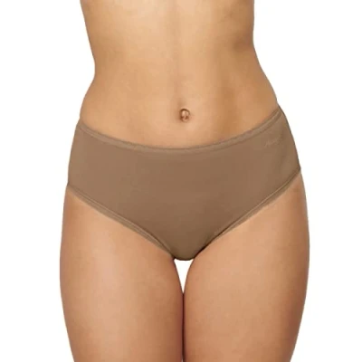 Image of Sloggi Women&#039;s GO High waist C2P Briefs, NOSTALGIC BROWN, S