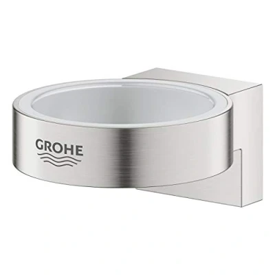 Image of GROHE Selection Glass/Soap Dish Holder Supersteel 41027DC0