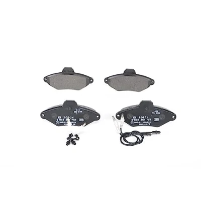 Image of 425114, 425156, 425291, 95667785, 95667786 Brake pad set BOSCH 0 986 461 757 Low Metallic incl. wear warning contact CITROËN: Xantia Hatchback