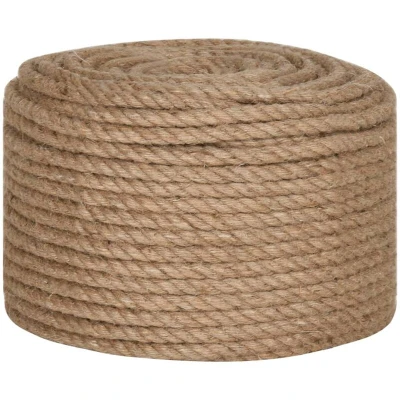 Image of vidaXL Jute Rope 25 m Long 14 mm Thick