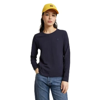 Image of G STAR RAW Women&#039;s Front Seam top T Shirt, Blue (Osaka D24514 4107 3873), Large