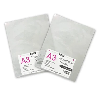 Image of A2 Archival Sleeves Acid Free Pack (10) (A2)