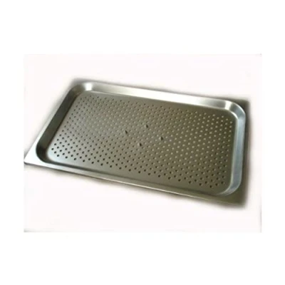 Image of Genware NEV GN11 SMD Dish, Stainless Steel, Gastronorm 1/1, 5 Spike Meat, 25 mm