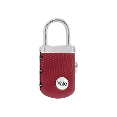 Image of Yale YP3/31/123/1B Gem Padlock Burgundy