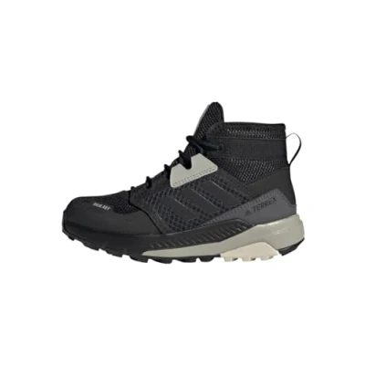 Image of adidas Performance Terrex Trailmaker MID R RDY Unisex Hiking shoes for kids, Size: 10.5K, Core black/alumina Synthetics/textile