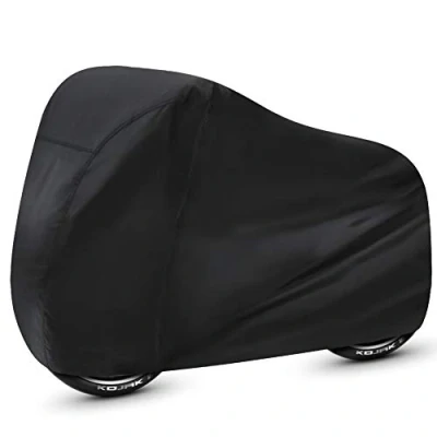 Image of WooZuu Bike Covers for Outside Storage, Waterproof Covers, 190T Nylon Cover Anti Dust Rain UV Protection Bicycle Storage Mountain Bike, Road (Black)