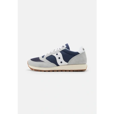 Image of Saucony Men&#039;s Jazz Original Vintage Sneaker, Navy Grey, 6.5 UK