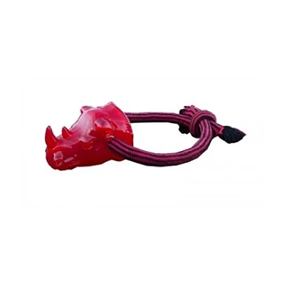 Image of Pet Brands Tough Tugger TPR Loop Rhino Dog Toy