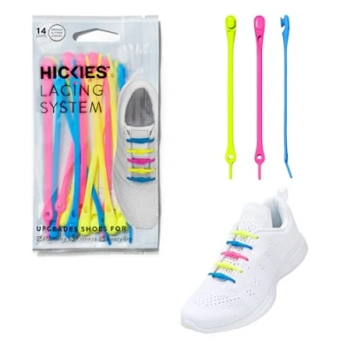 Image of HICKIES Tie Free Laces (2.0 New) Neon Multi