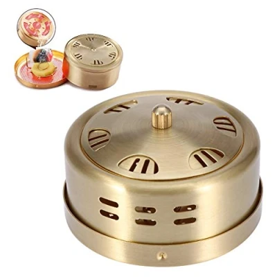 Image of Portable Moxa Box, Copper Stick Burner Pure 6 Hole Container Moxibustion For Alternative Medicine Heat Treatment Holder