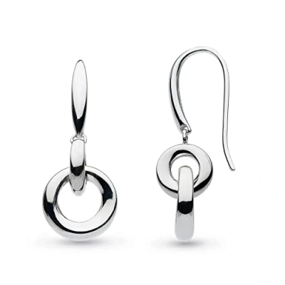 Image of Kit Heath Sterling Silver Bevel Cirque Link Drop Earrings