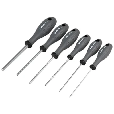 Image of DURATOOL D03444 Tamperproof Security Hex Screwdriver Set, 6 Piece