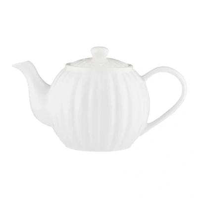 Image of Price &amp; Kensington Luxe 6 Cup Stoneware Teapot White 1100 ml
