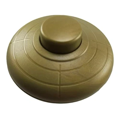 Image of 1 Pin 2A 250V Gold Foot Switch with Screw Contacts Lamp