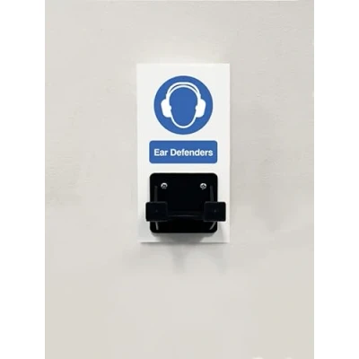 Image of PPE Station Ear Defenders Single Hook on 80x160mm 10mm foam pvc