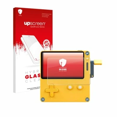 Image of upscreen Screen Protector Film compatible with Panic Playdate 9H Glass Protection, Extreme Scratch Resistant