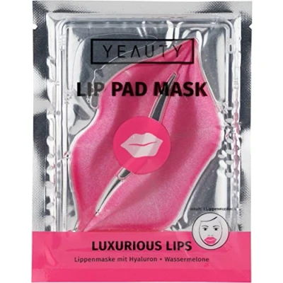 Image of YEAUTY Luxurious Lips Lip Pad Mask, with Hyaluronic and Watermelon Flavour, the Mask Pink Glamour Effect, Provides Excellent Soft Lips, 1 x Piece