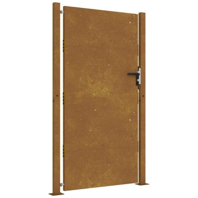 Image of vidaXL Garden Gate 105x205 cm Corten Steel