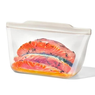 Image of OXO Good Grips Silicone 1.8L Oat Stand Up Half Gallon Reusable Bag
