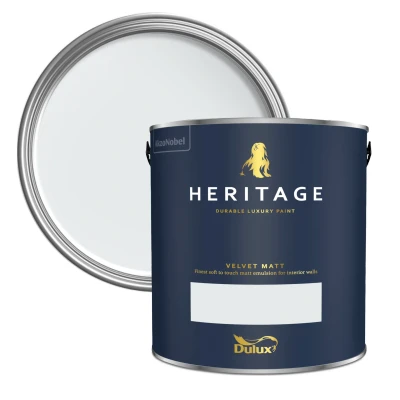 Image of Dulux Heritage Velvet Matt Paint, Swedish White 1L