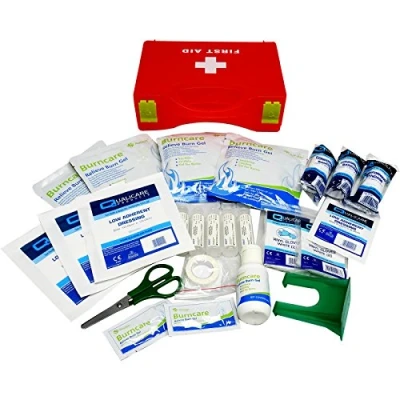 Image of Qualicare Premium Large Burns Scalds Emergency Home Office School First Aid Kit