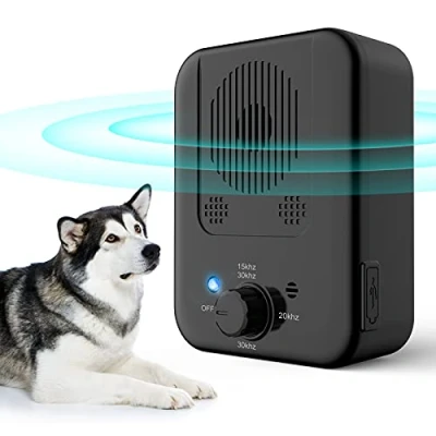 Image of Stop Dog Barking Device, Automatic Anti Devices For Dogs 33 FT, Ultrasonic Control Bark Deterrent Stopper Training Tool Indoor Outdoor Safe Most Waterproof
