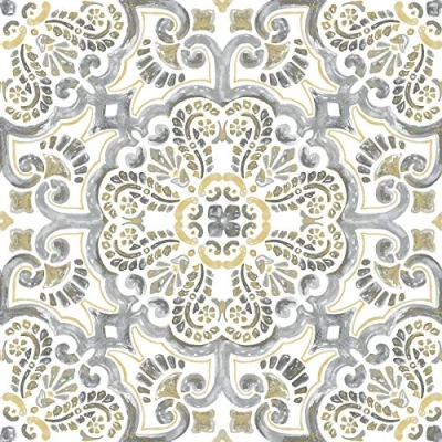 Image of WallPops FP2947 Antico Peel &amp; Stick Floor Tiles, Multi Colour, 12 x inches