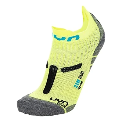 Image of UYN S100223 RUN 2IN Socks Men&#039;s Fluo Yellow/Black 47