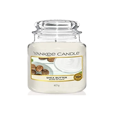 Image of Yankee Candle Scented Shea Butter Large Jar Burn Time: Up to 150 Hours