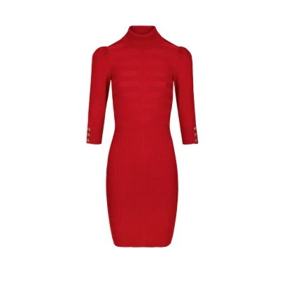 Image of Morgan Fitted Shift dress, Women&#039;s, Size: 16, Red