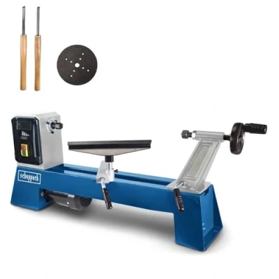 Image of Scheppach Wood lathe DM500T 4 speeds Power 400 W Parts up to 500 mm long/Ø 350 Drive with a M18 pitch tip equipped lugs Bench height 175
